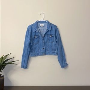 Stretch Short Denim Jacket
